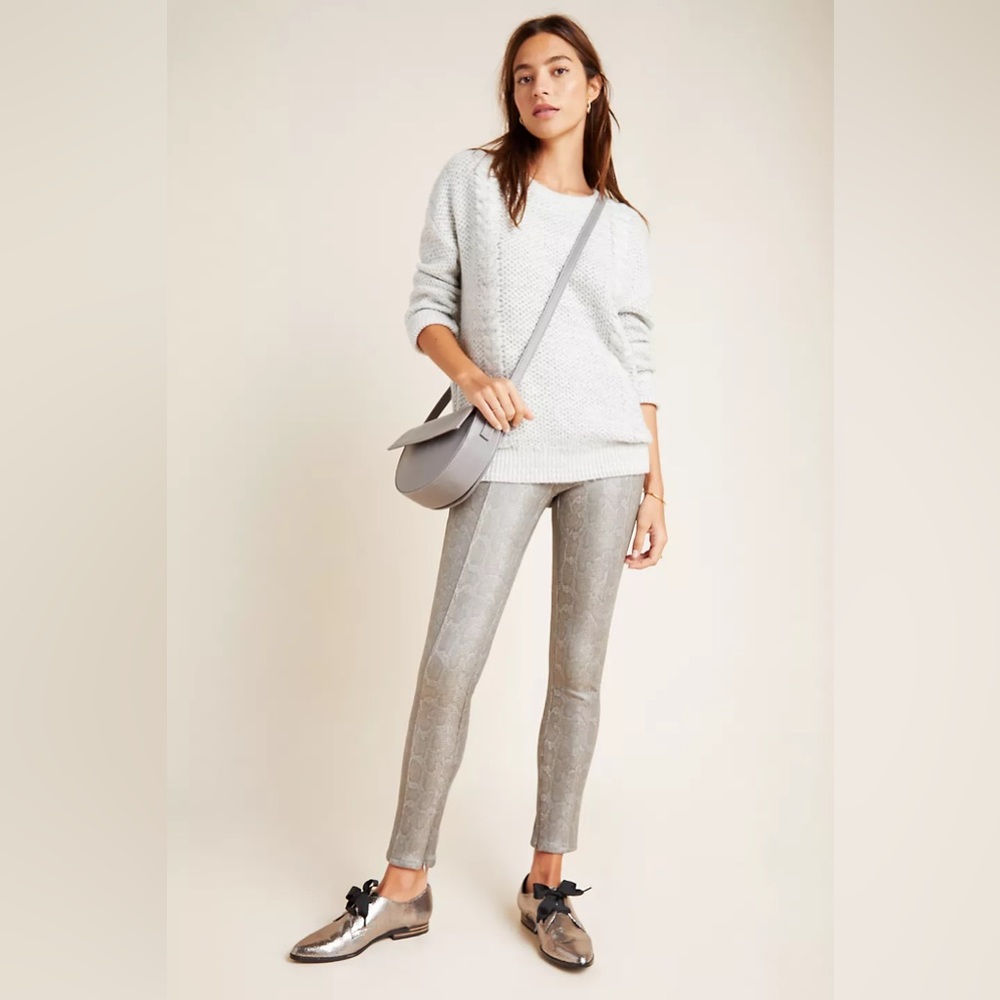 Anthropologie Snake Print Legginga